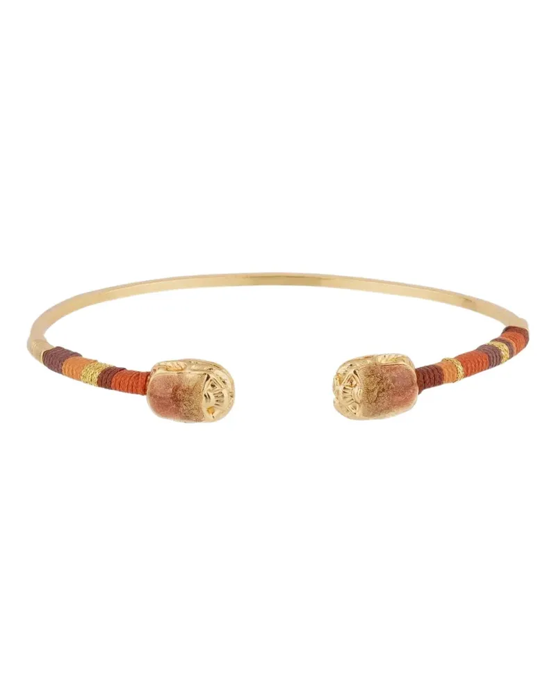 Gas Bijoux Duality Scaramouche wrapped open bracelet - Gold Gold