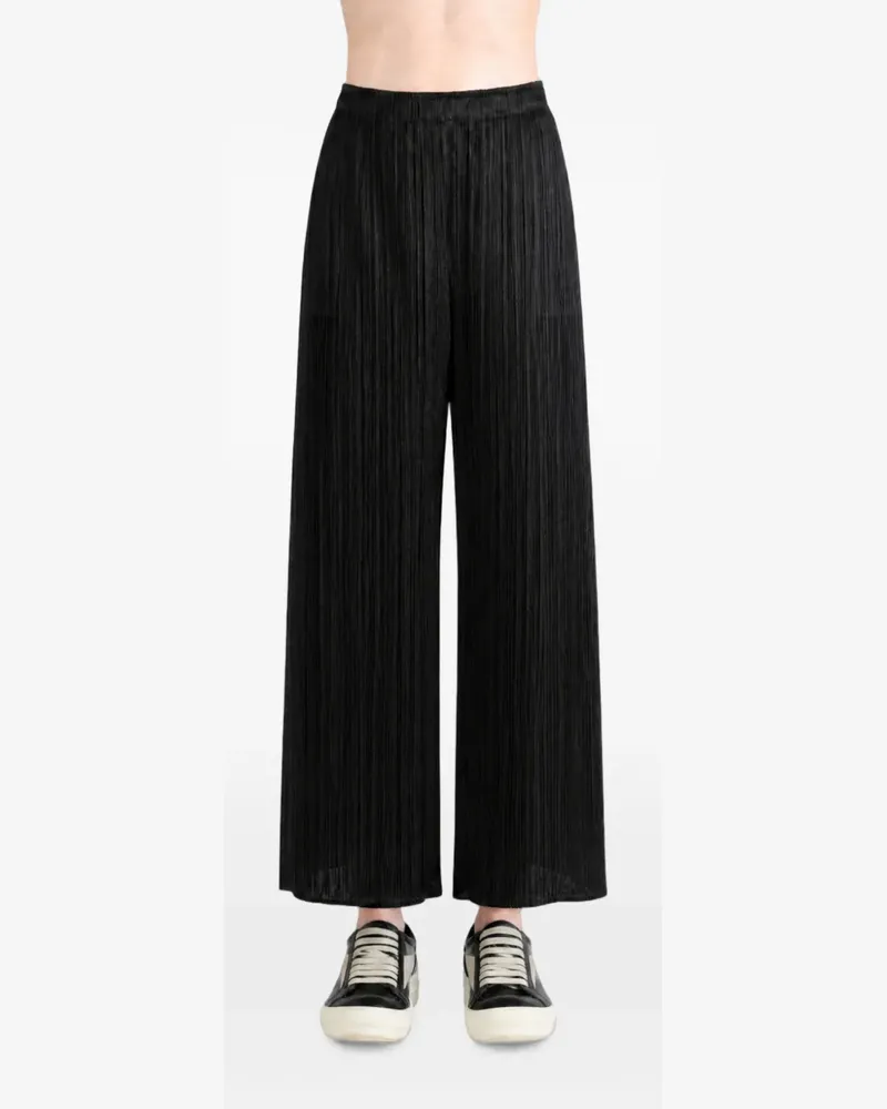 Issey Miyake Monthly Colors July pleated wide-leg trousers - Schwarz Schwarz