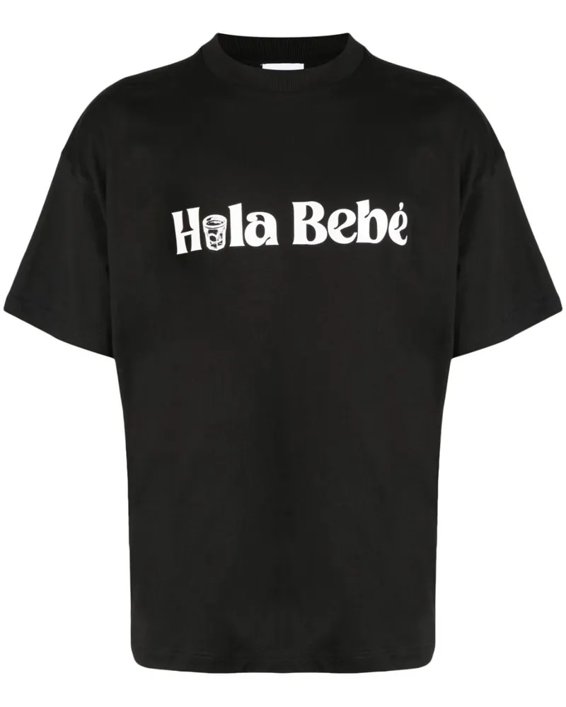 Blue Sky Inn Hola Bebe T-Shirt Schwarz