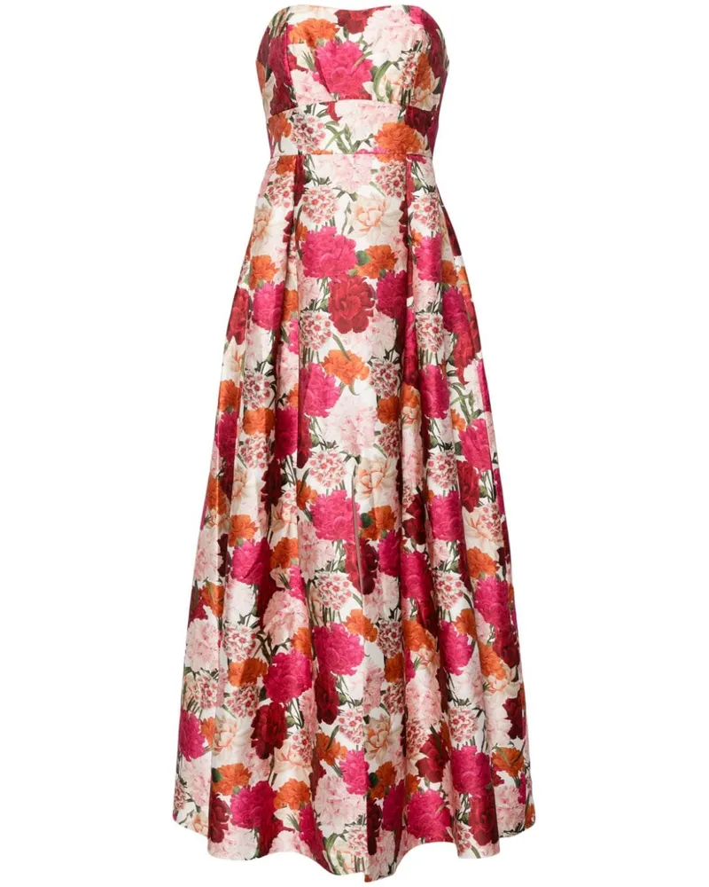 Sachin & Babi Giovanna Kleid mit blumigem Print - Weiß Weiß