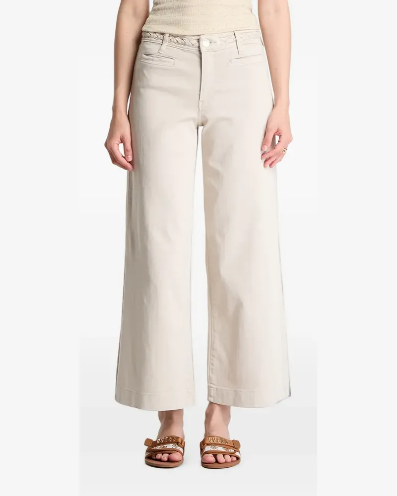 Guess Weite Cropped-Hose - Nude Nude
