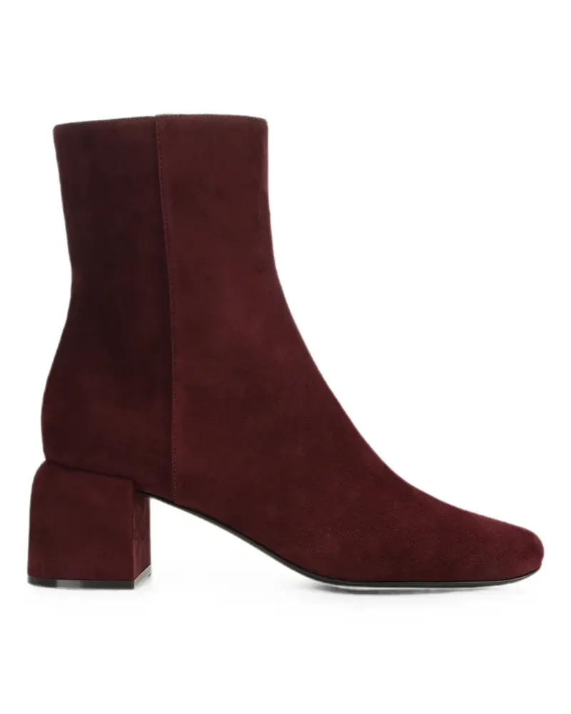 Sergio Rossi Convex Stiefeletten aus Wildleder - Rot Rot