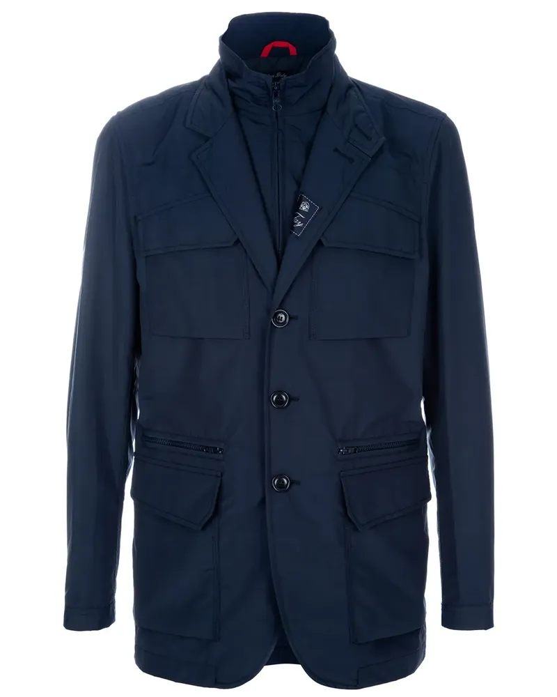 Fay Double layer jacket - Blau Blau