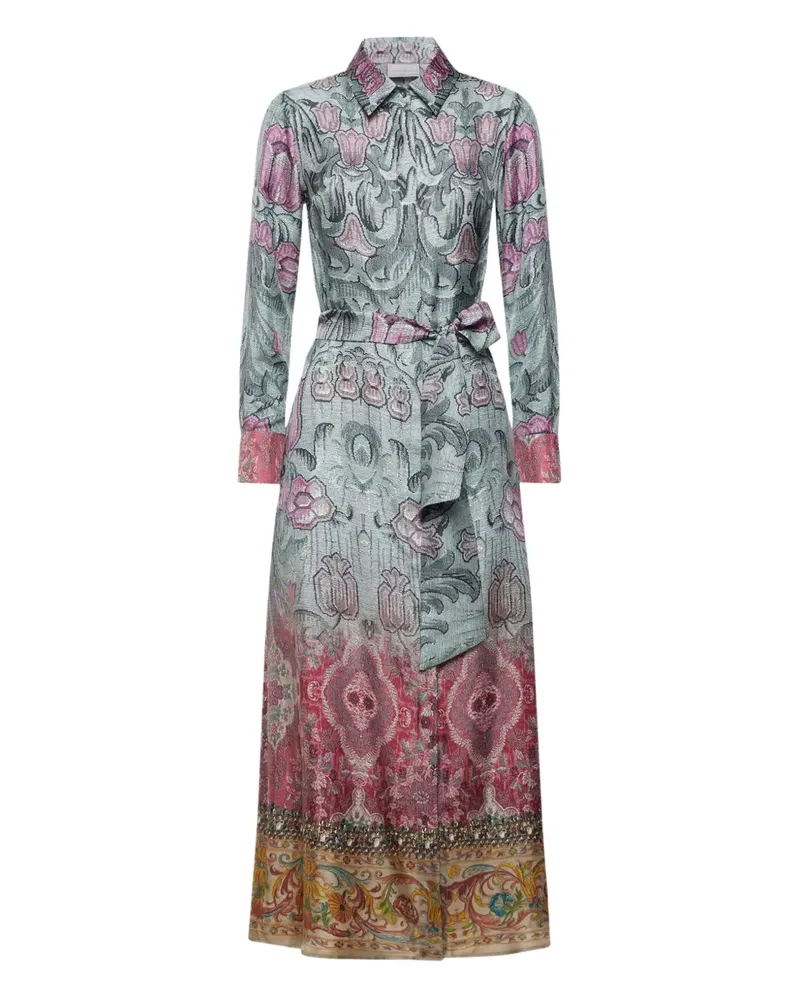 Pierre-Louis Mascia floral-print maxi dress - Blau Blau
