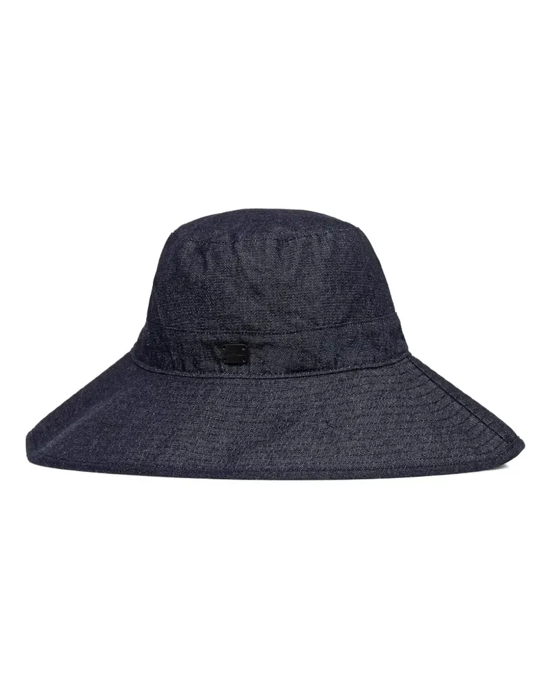 Trussardi Hut mit breiter Krempe - Blau Blau