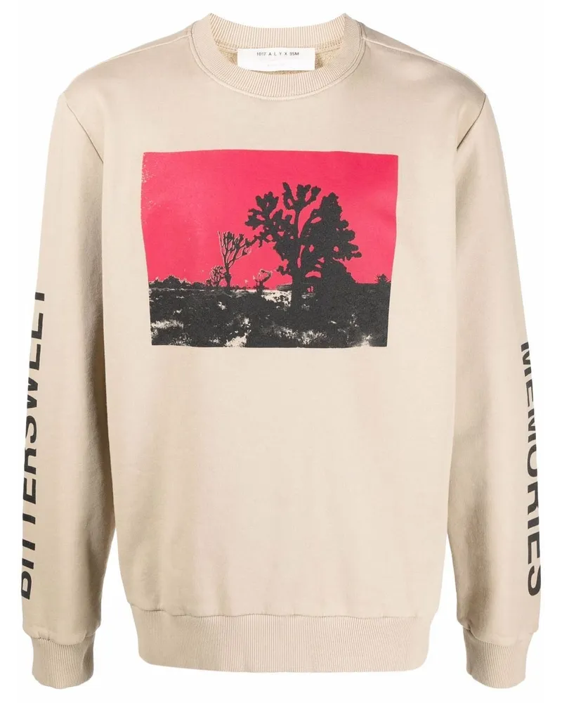 1017 ALYX 9SM Sweatshirt mit Joshua-Print - Nude Nude