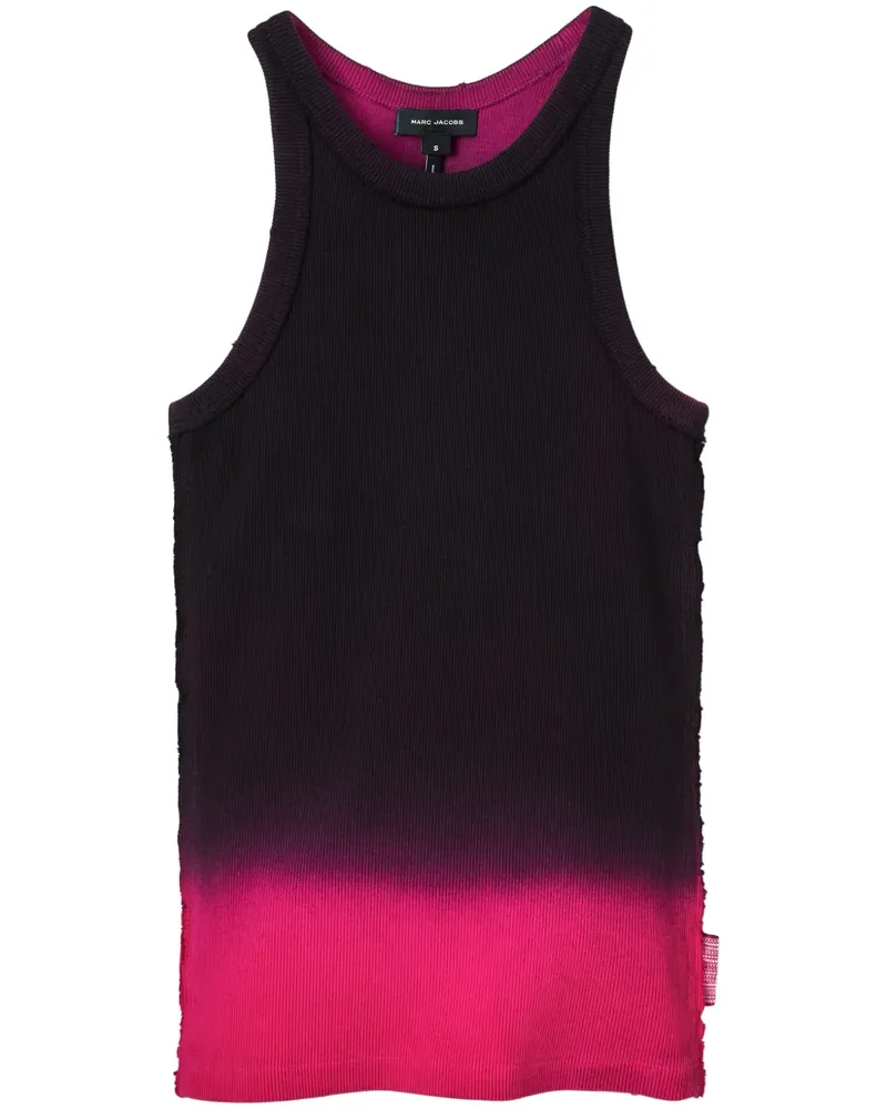 Marc Jacobs Grunge Tanktop mit Spray-Effekt - Schwarz Schwarz
