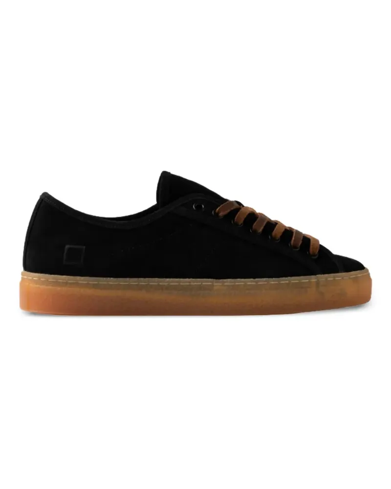 D.A.T.E. Tender Sneakers aus Wildleder - Schwarz Schwarz