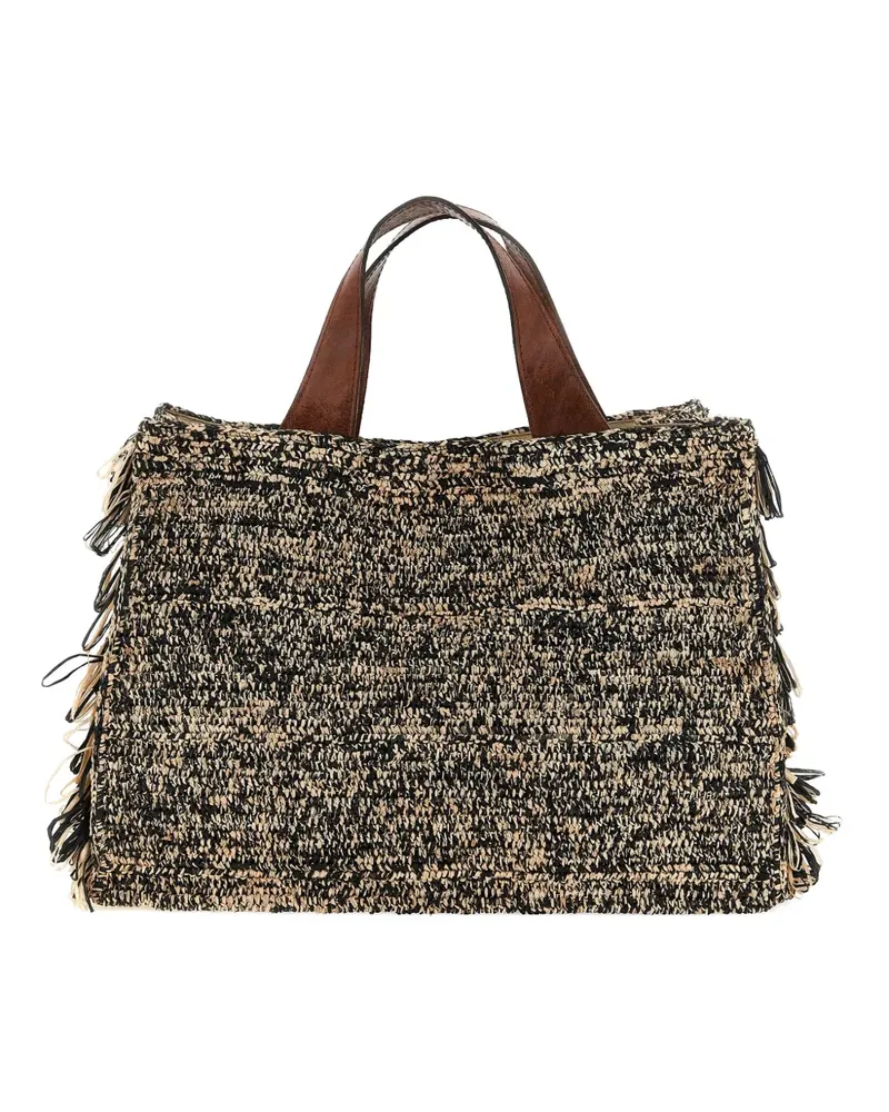 IBELIV Onja fringe-trimmed tote bag - Braun Braun