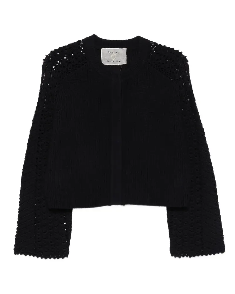 forte_forte Klassischer Cardigan - Blau Blau
