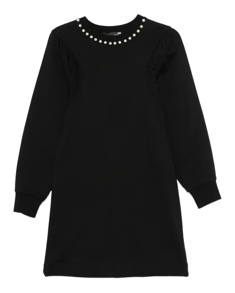 Moschino Minikleid mit Perlen - Schwarz Schwarz