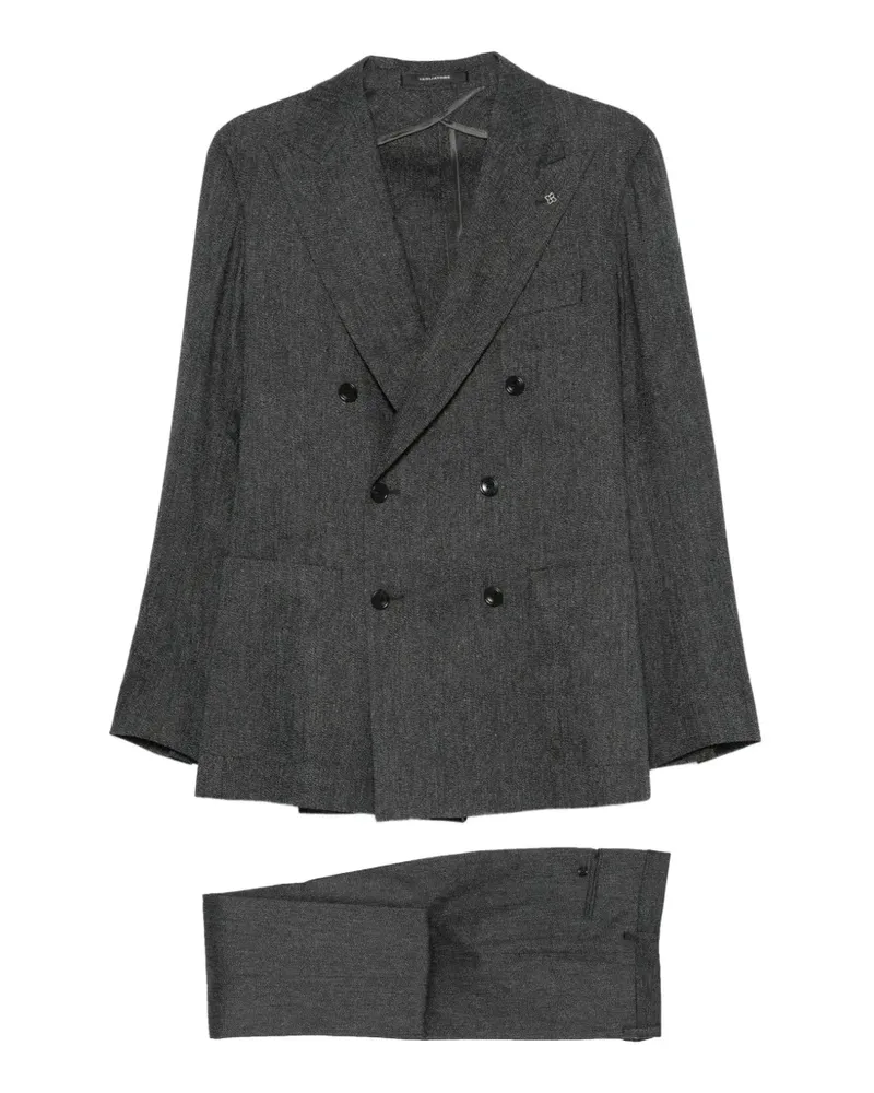 Tagliatore Doppelreihiger Anzug - Grau Grau