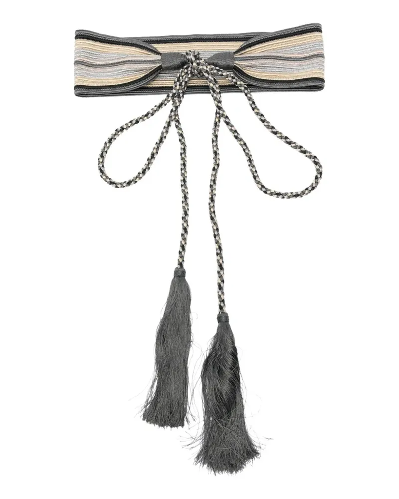 Antonio Marras tassel-detail braided belt - Grau Grau