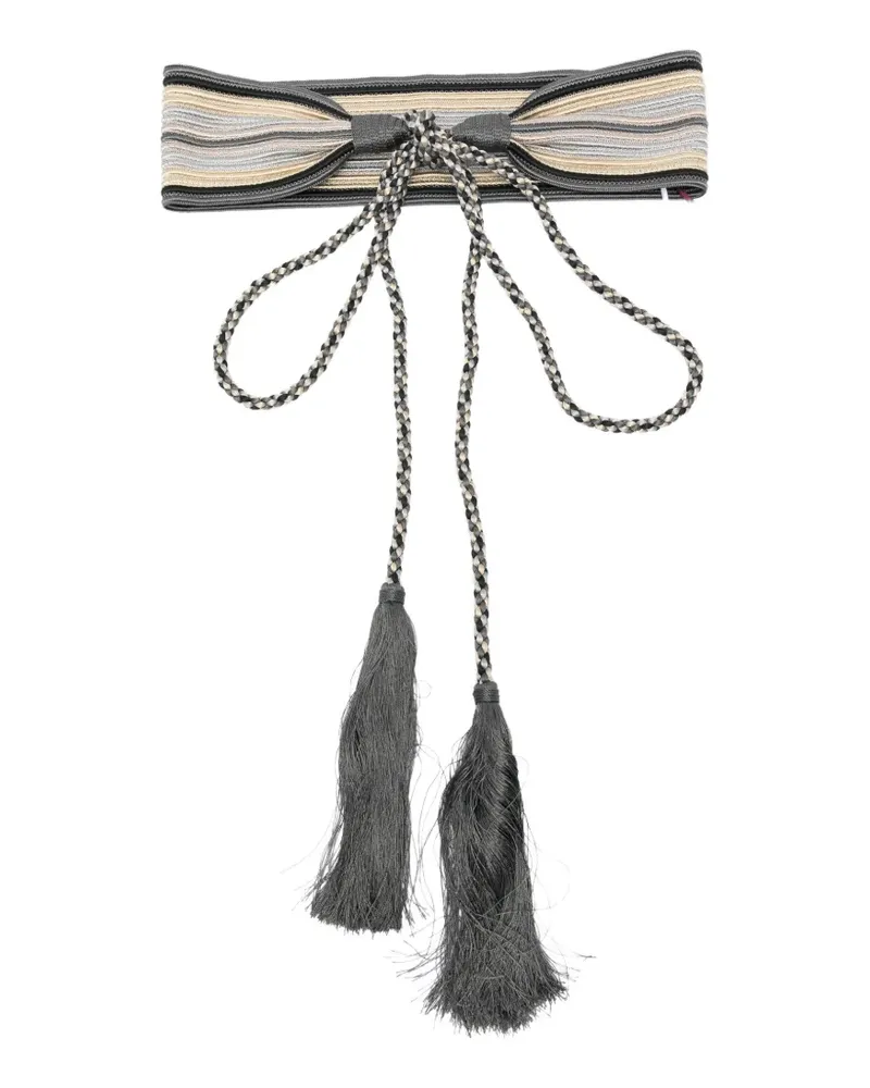 Antonio Marras tassel-detail braided belt - Grau Grau