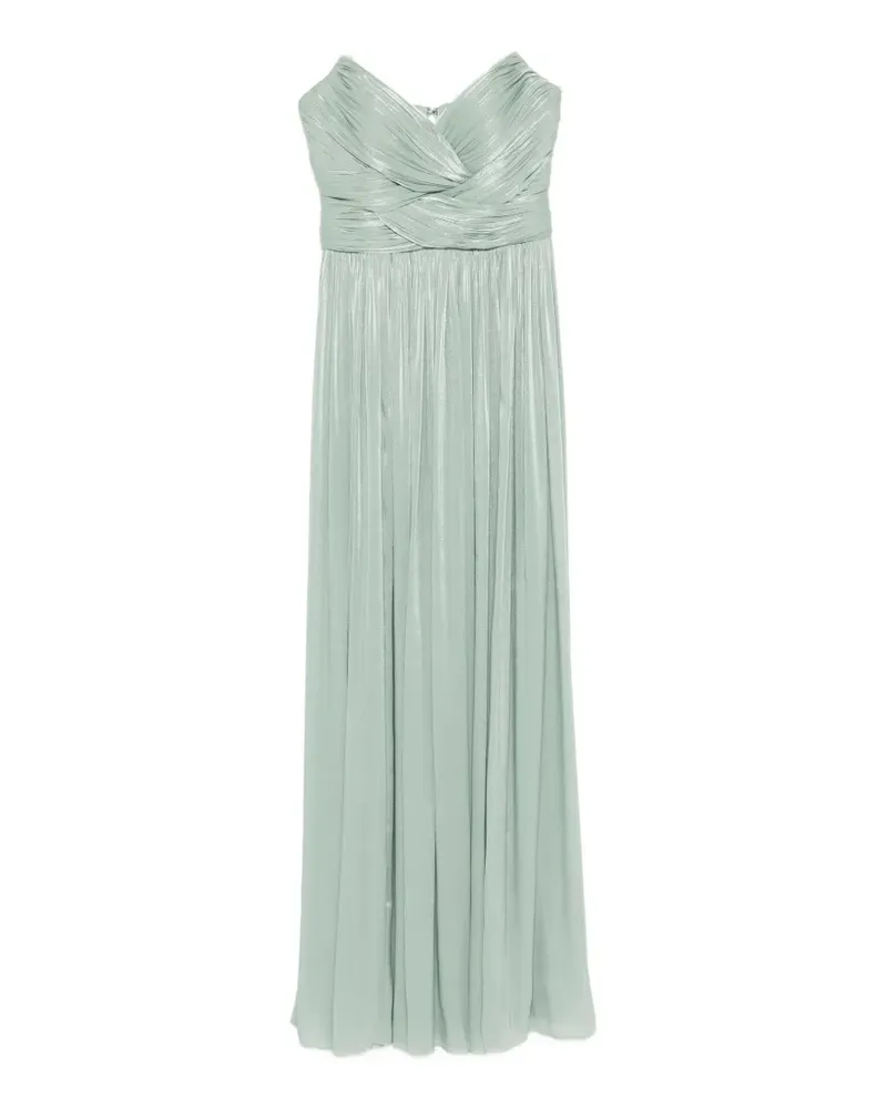 COSTARELLOS Sireen pleated maxi dress - Grün Grün