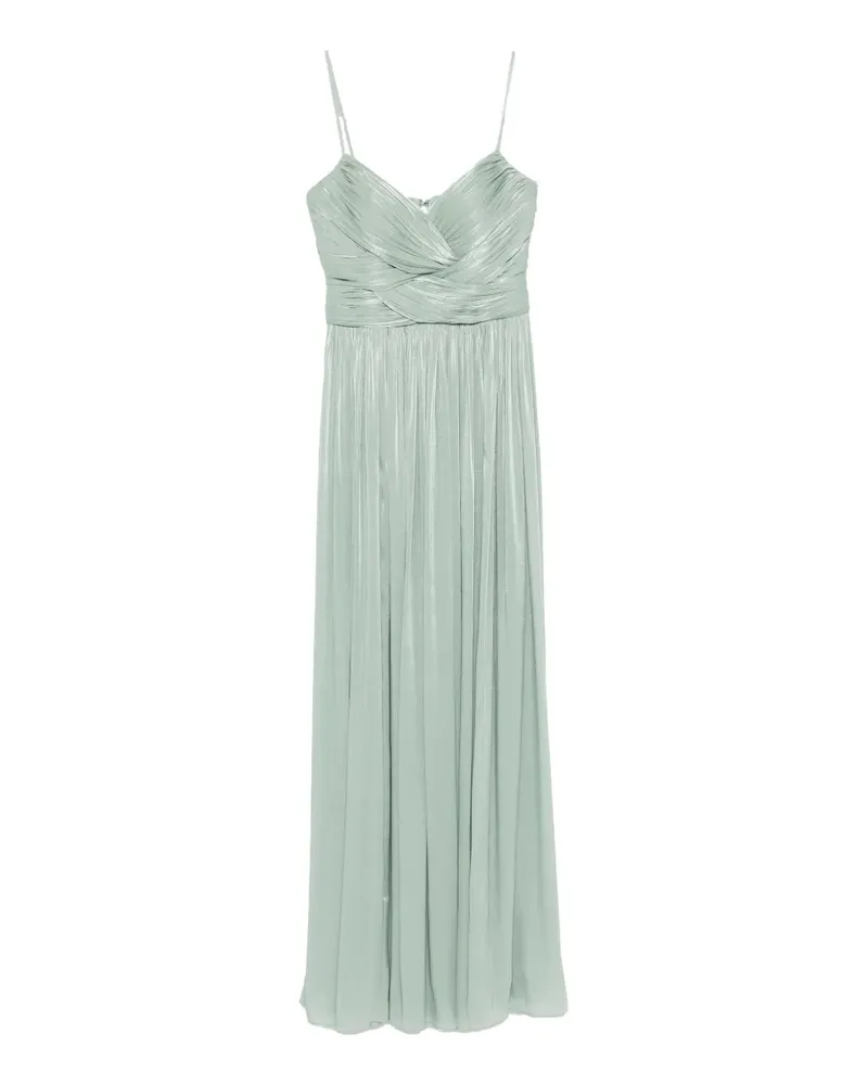 COSTARELLOS Sireen Maxikleid mit Falten - Grün Grün