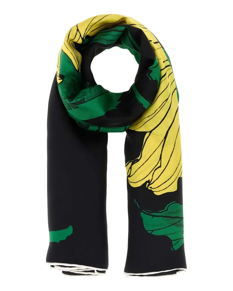 Alexander McQueen Sunflower Schal - Schwarz Schwarz