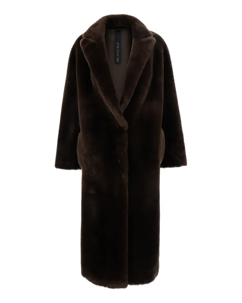 BLANCHA long-sleeve pocket coat - Braun Braun