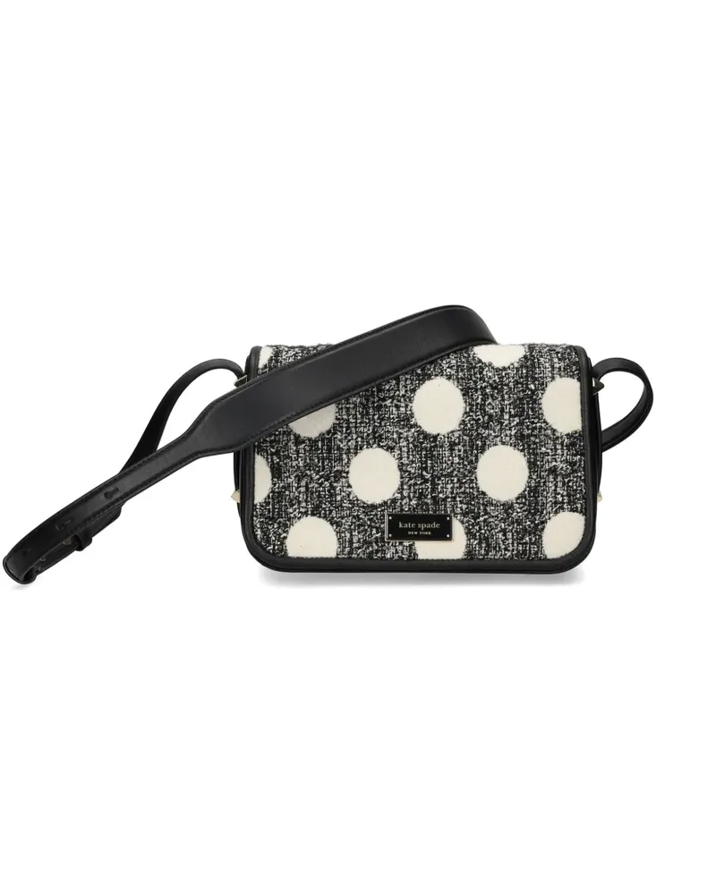 Kate Spade Umhängetasche aus Tweed - Schwarz Schwarz
