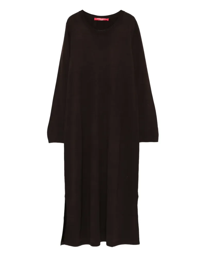 Marina Rinaldi Fein gestricktes Midikleid - Braun Braun