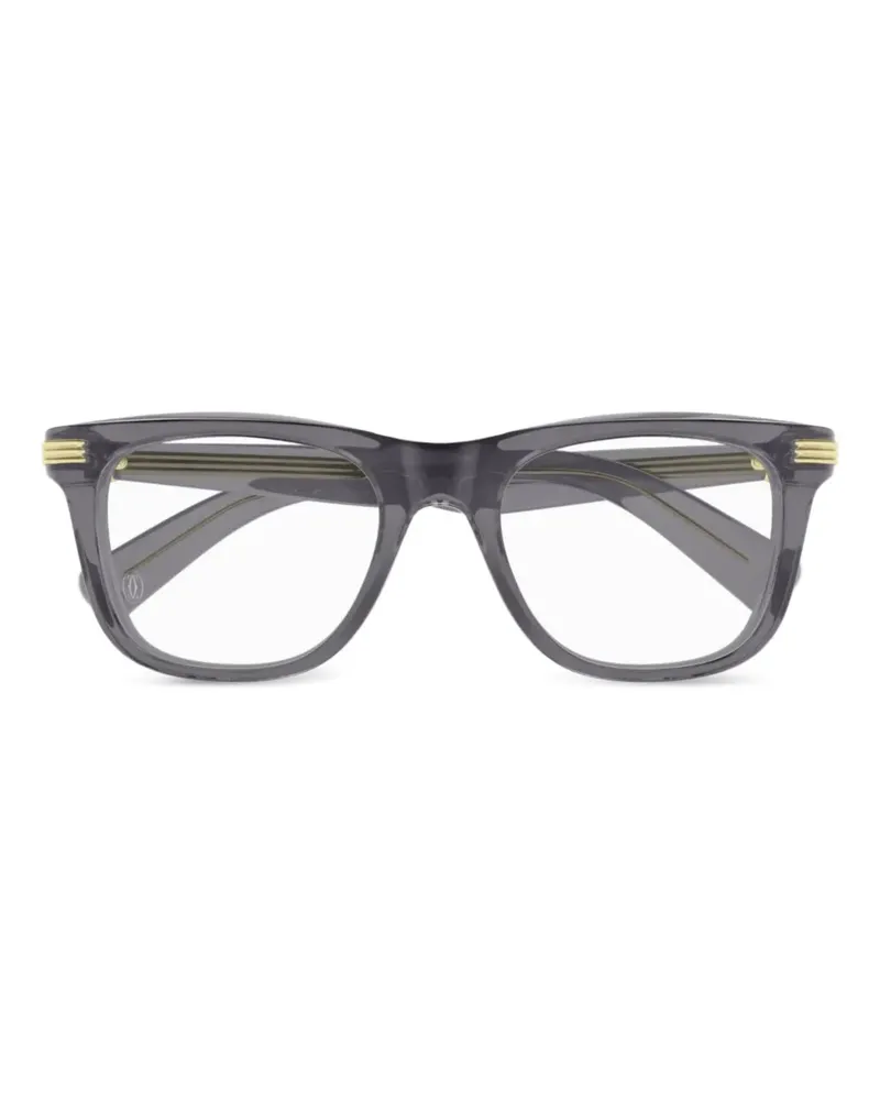 Cartier Brille mit eckigem Gestell - Grau Grau