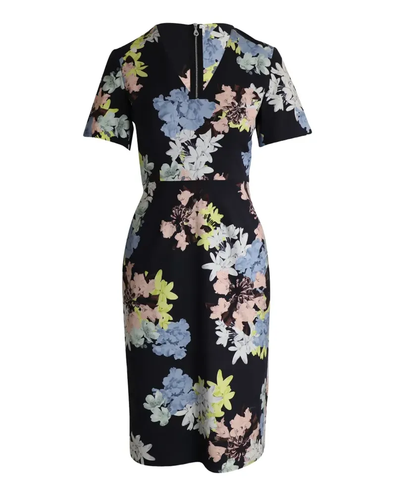Erdem Lucinda floral-print sheath midi dress - Schwarz Schwarz