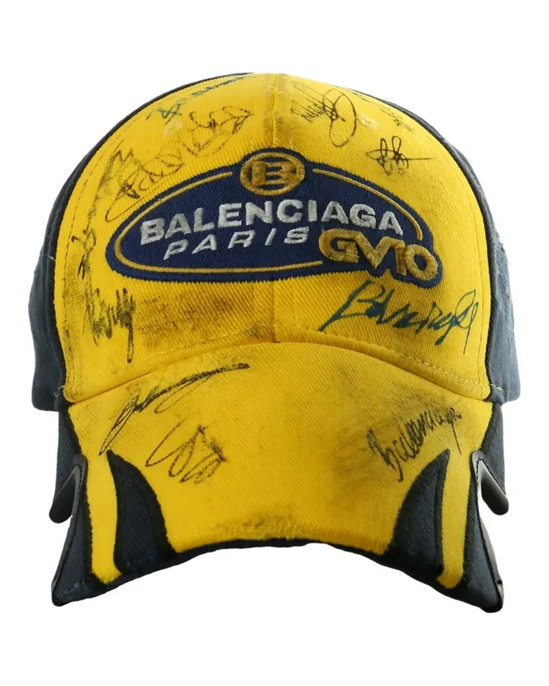 Balenciaga Scribble Baseballkappe - Gelb Gelb