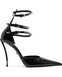 Versace Pumps mit Schnalle Schwarz