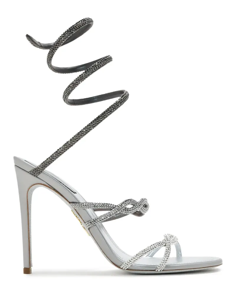 René Caovilla Cleo rhinestone-embellished sandals - Silber Silber