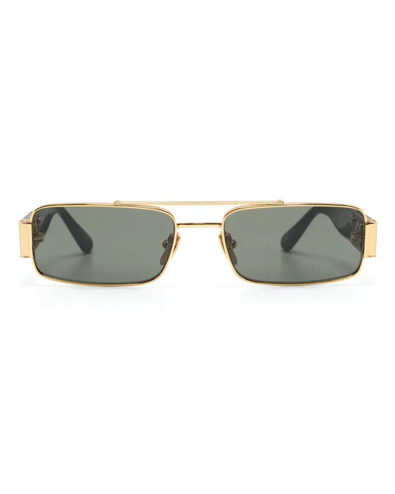 Linda Farrow Eckige Sonnenbrille - Schwarz Schwarz