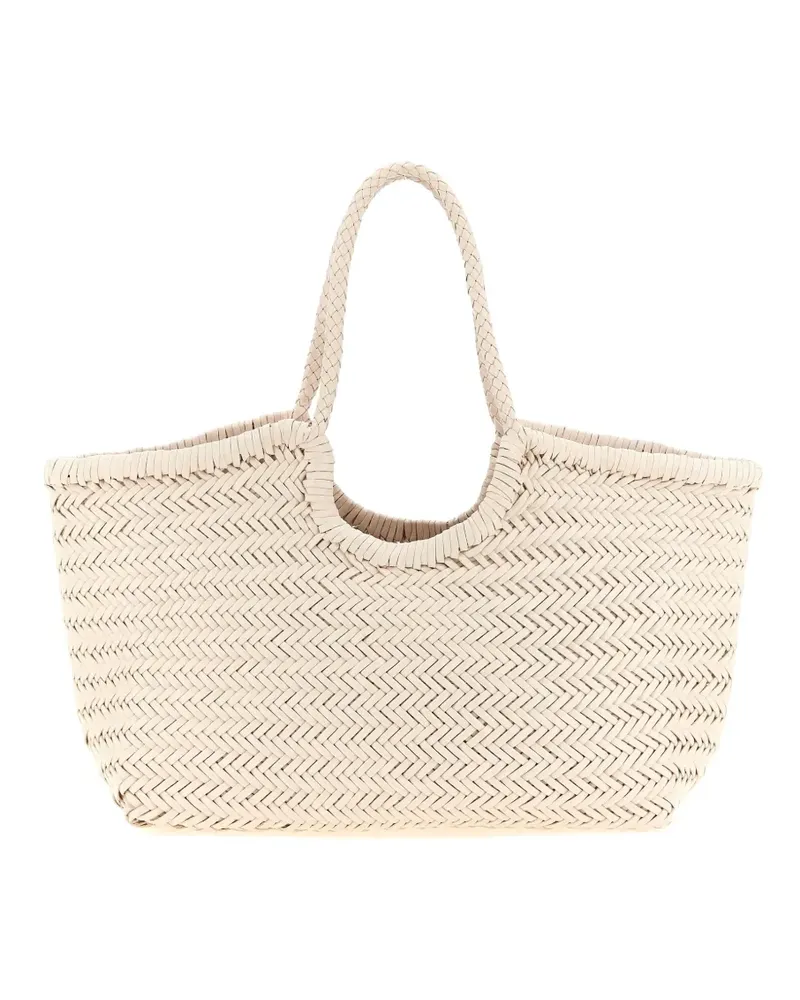 Dragon Diffusion large Nantucket woven-leather tote bag - Rosa Rosa