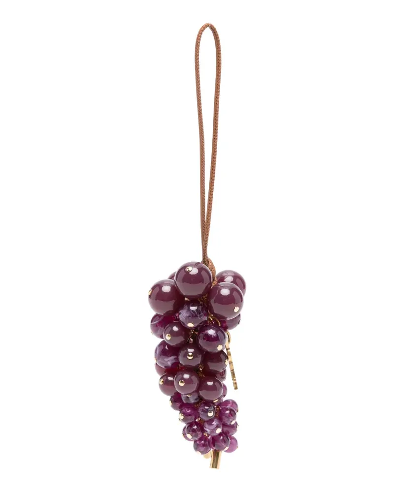 Saint Laurent Accessoire mit Logo-Plakette - Violett Violett