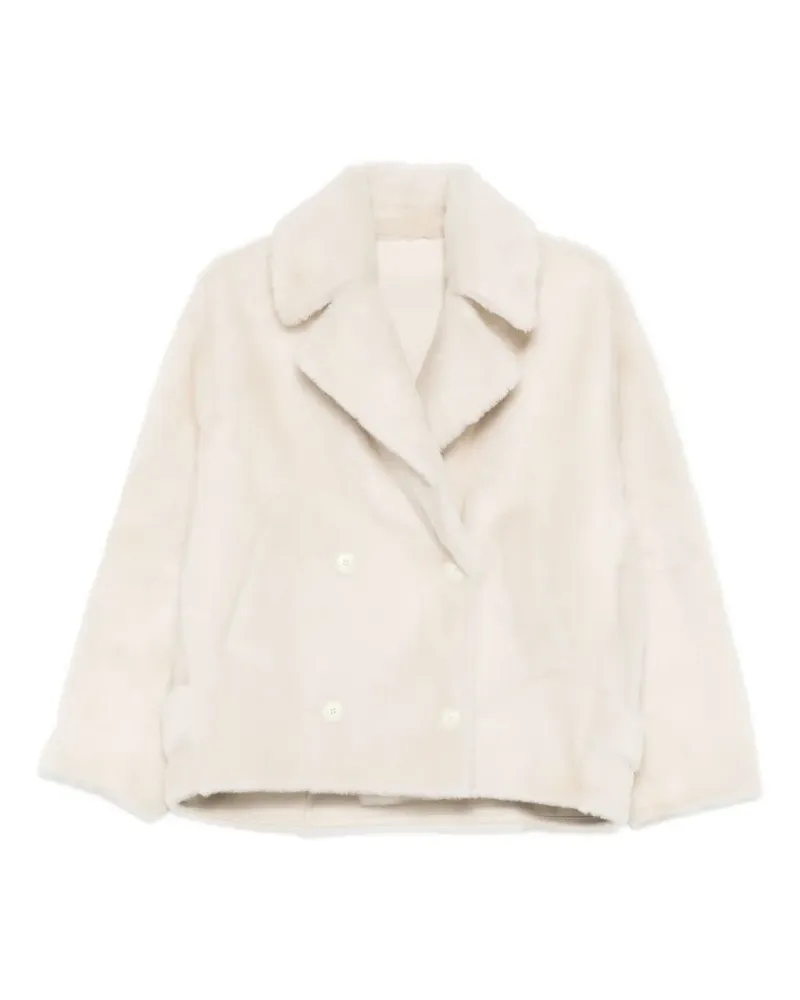 Yves Salomon Doppelreihiges Sakko - Weiß Weiß