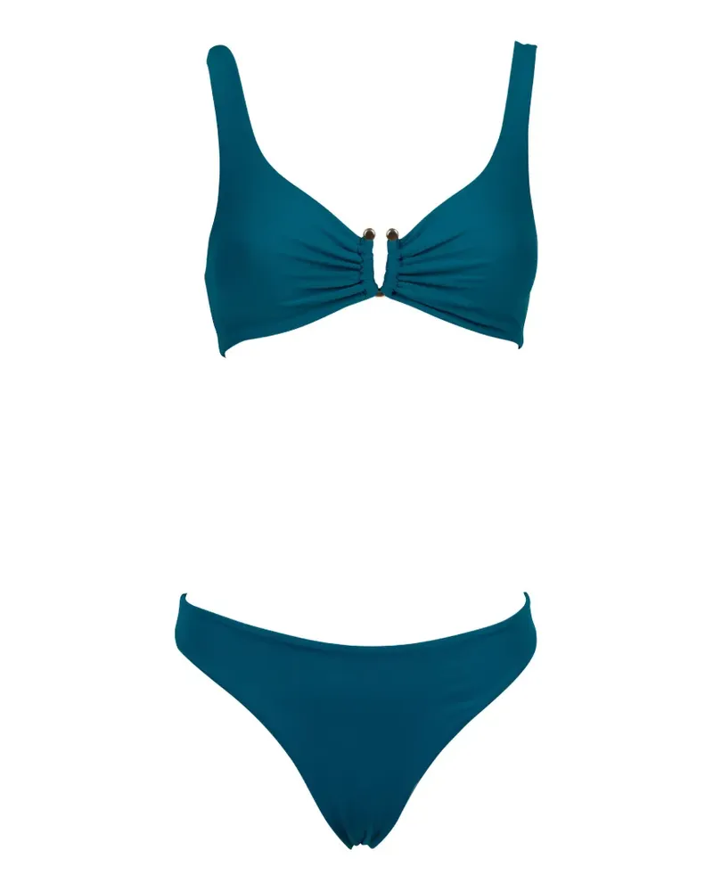 FISICO-Cristina Ferrari ring detail bikini - Blau Blau