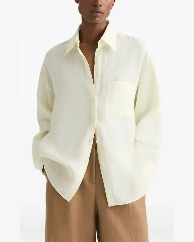 TWP Something Borrowed linen shirt - Gelb Gelb