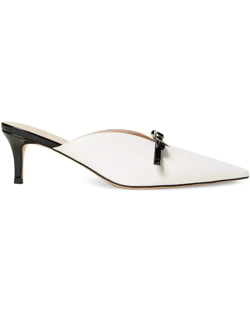 Twin-Set Mules aus Faux-Leder 60mm - Weiß Weiß