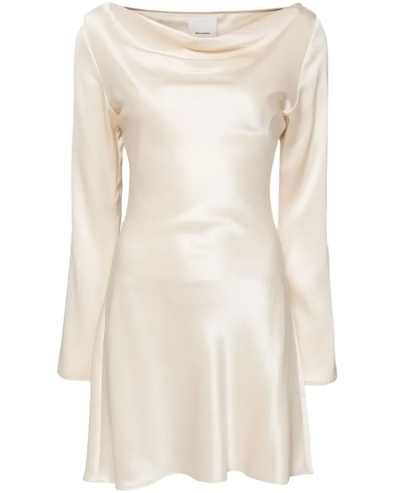 Reformation Pike Kleid - Nude Nude