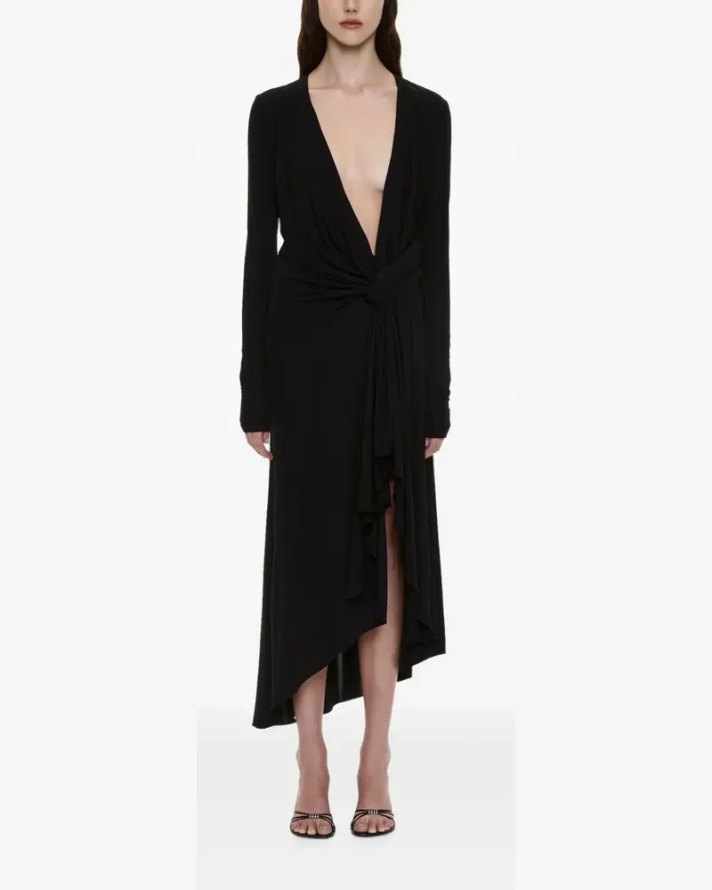 Christopher Esber Spire Kleid mit tiefem Ausschnitt - Schwarz Schwarz