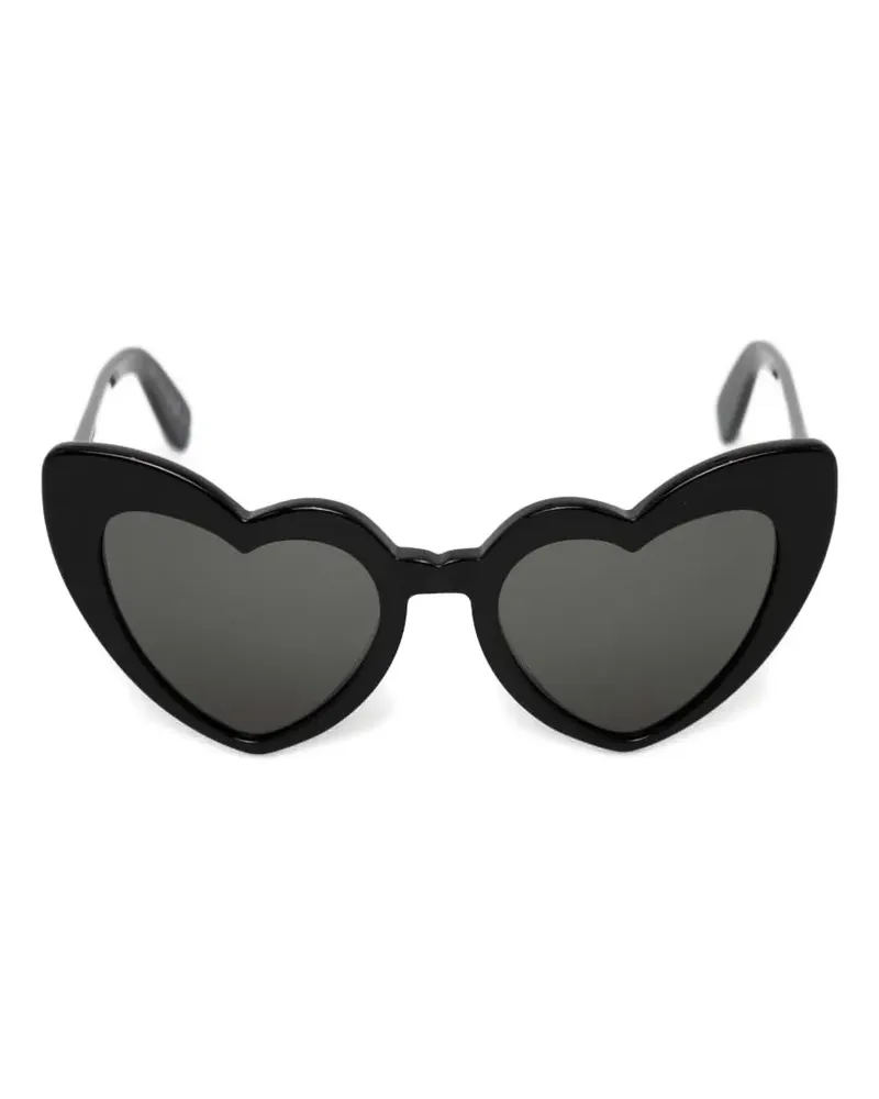 Saint Laurent Sonnenbrille mit Herzform - Schwarz Schwarz