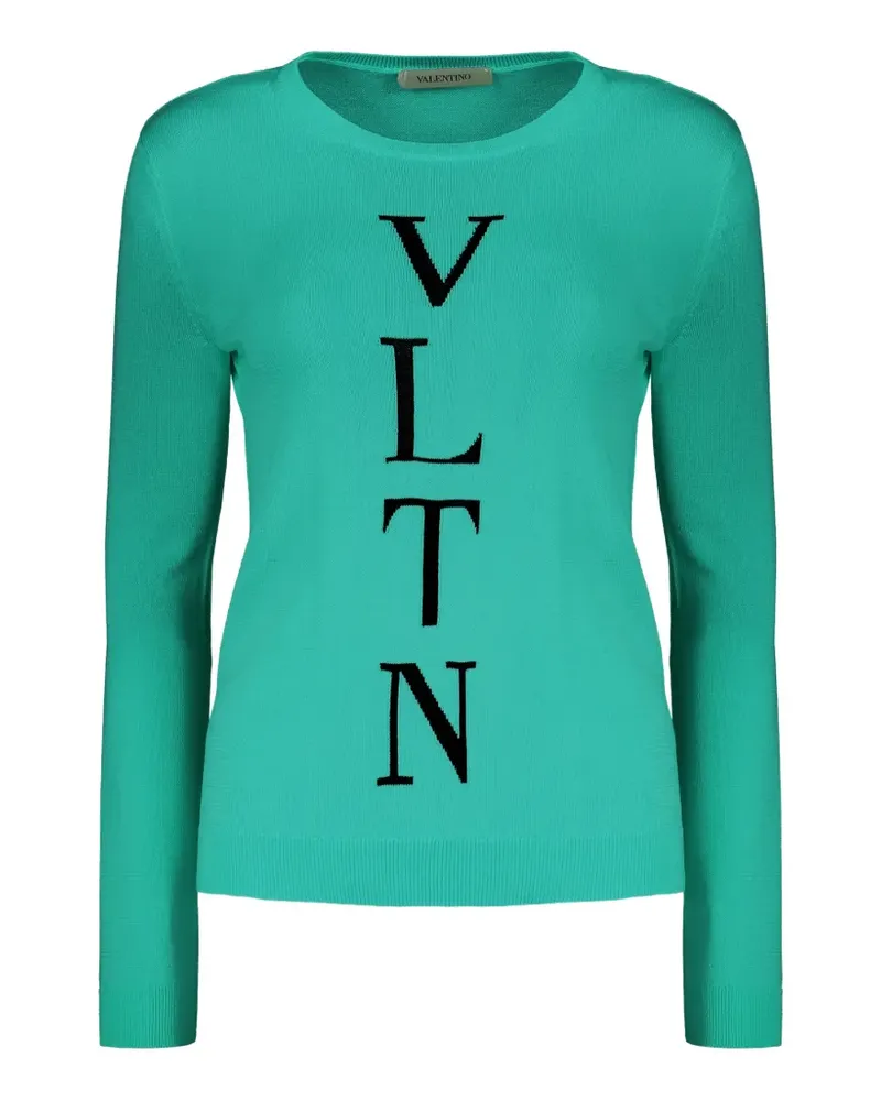 Valentino Garavani VLTN logo-print sweater - Grün Grün
