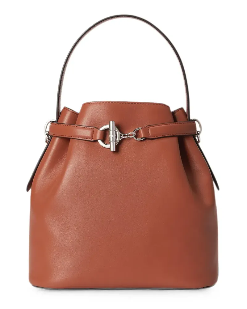 Ralph Lauren Blake Beuteltasche mit Knebelverschluss - Braun Braun