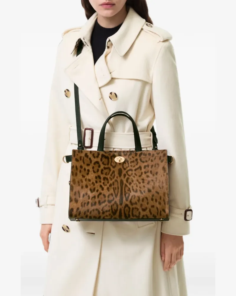 Burberry small leopard-print Cotswolds tote bag - Braun Braun