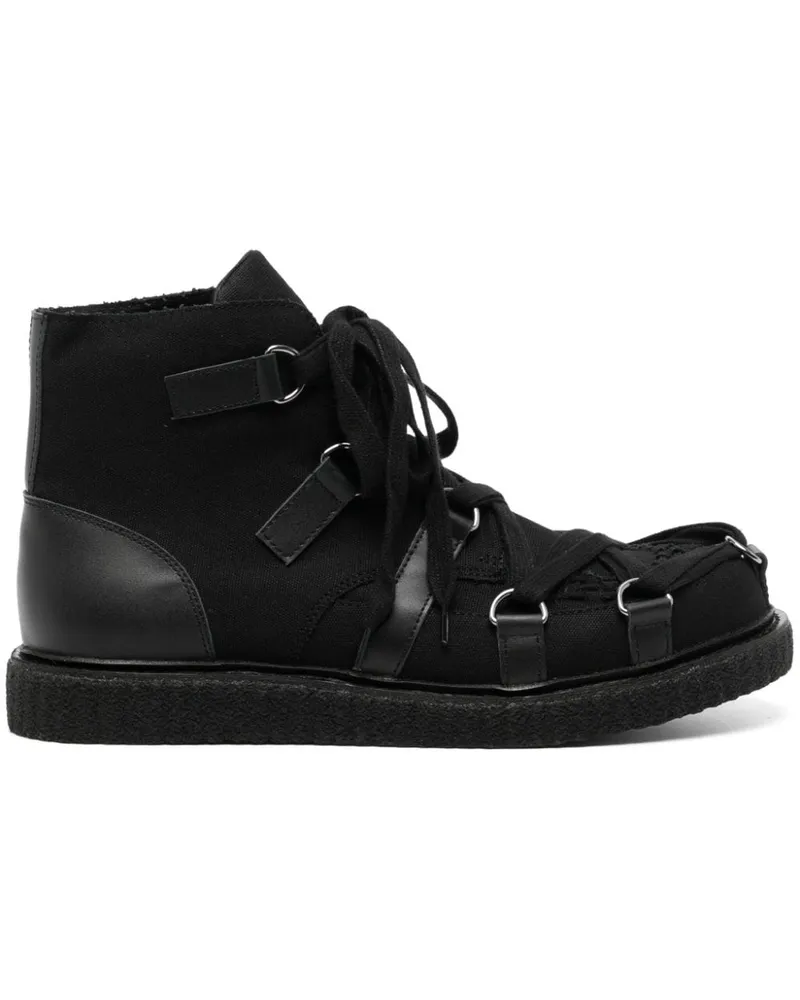 Yohji Yamamoto Stiefel mit Schnürung - Schwarz Schwarz