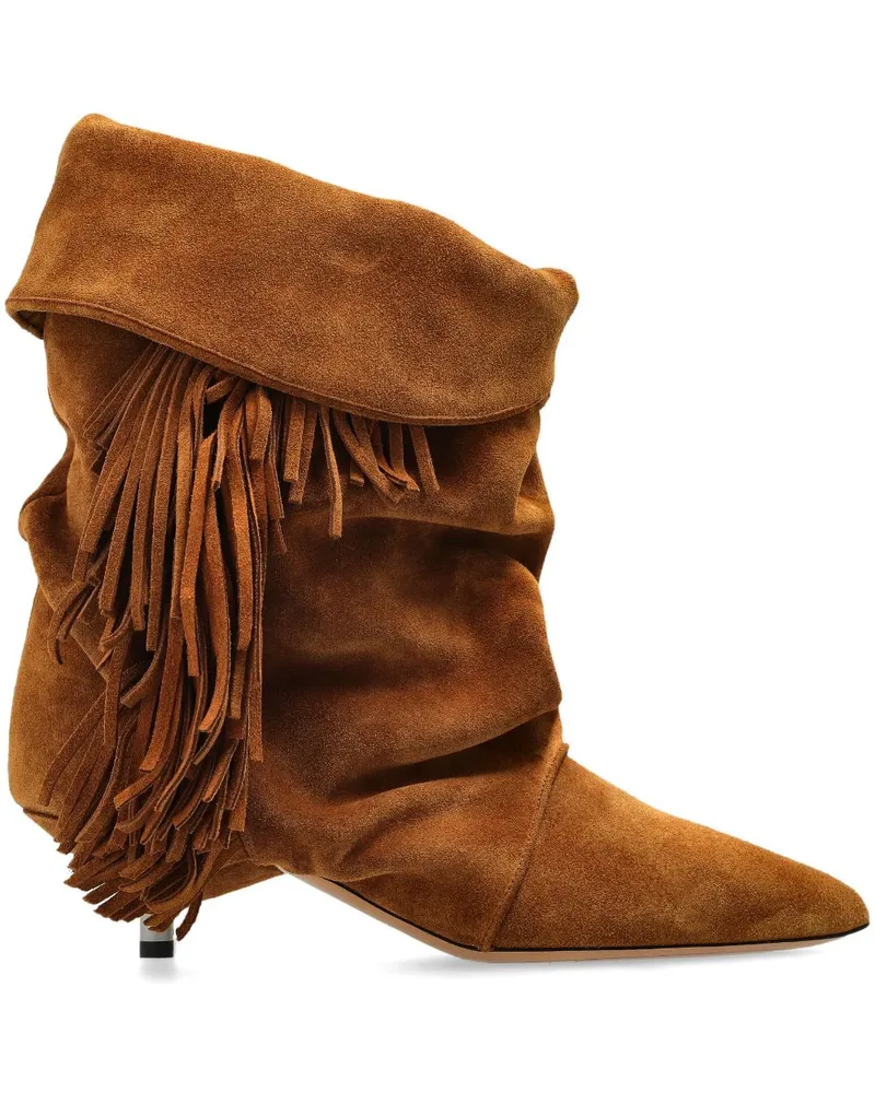 Isabel Marant Edrik Stiefel mit Fransen - Braun Braun