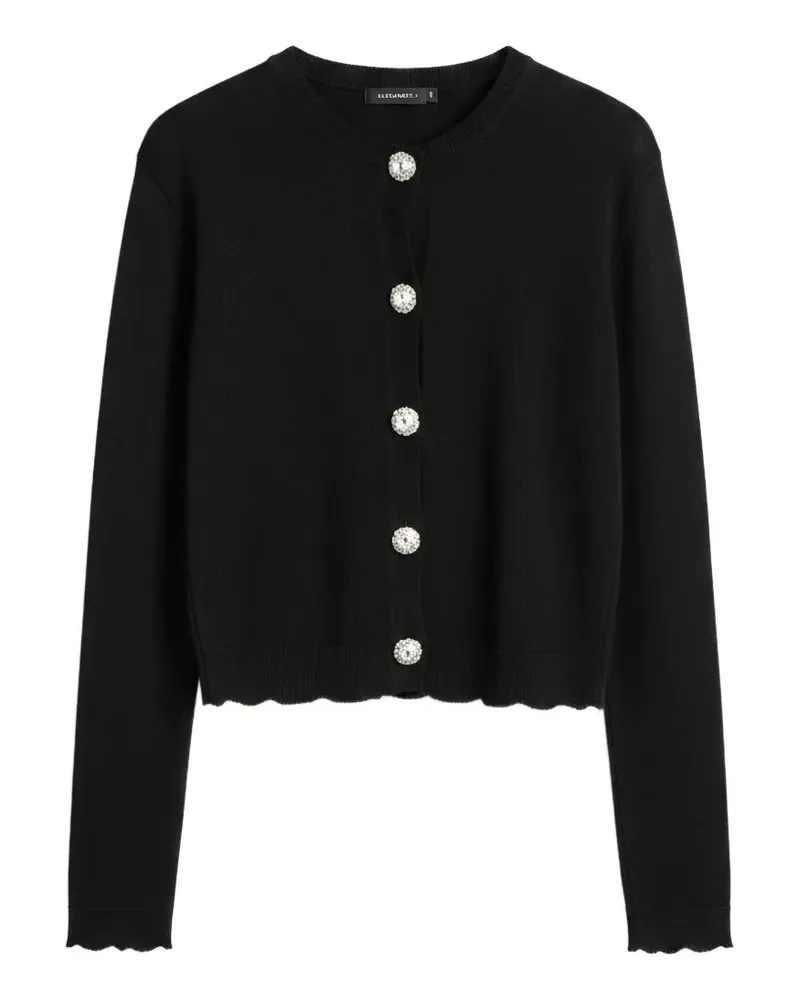 John Richmond Kristallverzierter Cardigan - Schwarz Schwarz