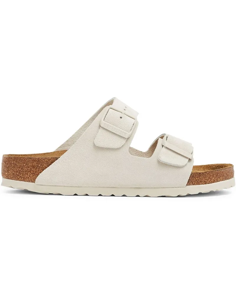 Birkenstock Arizona Sandalen aus Wildleder - Weiß Weiß