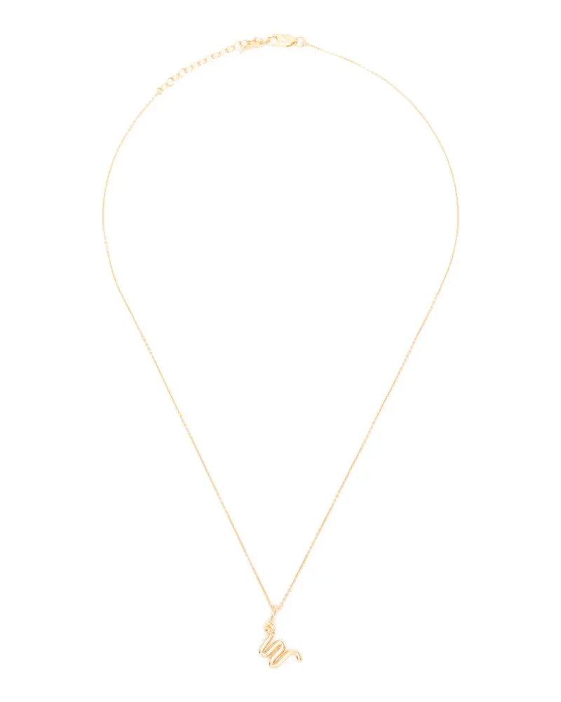 Missoma Curly Molten Halskette mit W-Anhänger - Gold Gold