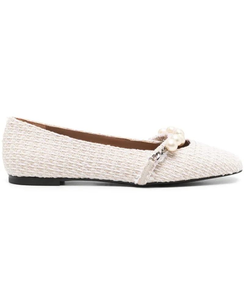 FESTA Milano Ballerinas aus Tweed - Nude Nude