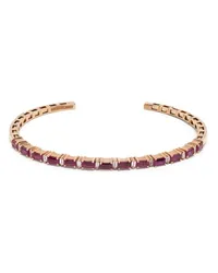 Suzanne Kalan 18kt Horizontal Goldarmreif Rot