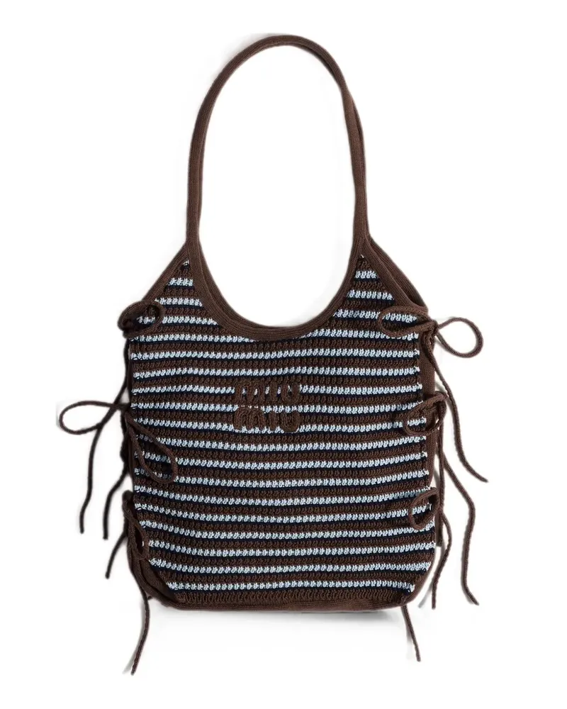 Miu Miu Ivy Häkeltasche - Braun Braun